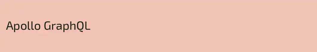 Apollo GraphQL